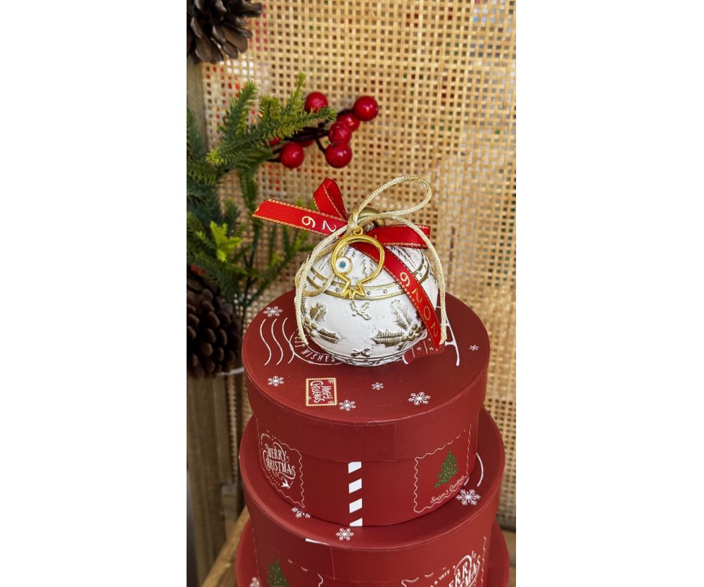 Χριστουγεννιάτικο κηροπήγιο σε γούρι